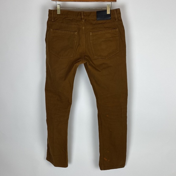 Raleigh Denim Workshop Canvas Pants Jones Fit Men’s Size 30 Brown ALTERED - Picture 2 of 14